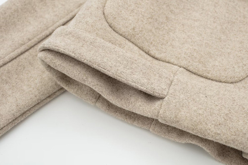 2023, toamnă iarnă, jachetă vintage cu buzunar mare pentru femei, cu mânecă lungă, topuri șic din lână, îmbrăcăminte casual pentru femei, pardesiu largi