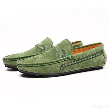 Мъжки мокасини от  кожа Zapatos De Hombre Официални рокли Мъжки обувки Бизнес Ежедневни зелени оранжеви мокасини Кецове с равни обувки