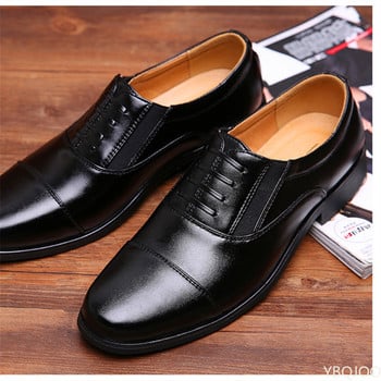Мъжки обувки за рокля Луксозна марка Бизнес кожени обувки за мъже Удобни остри социални обувки Мъжки спортни ежедневни обувки