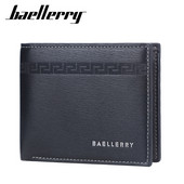 BAELLERRY Novi muški kratki novčanik Modni horizontalni višekartični položaj Stezaljka za novac Tanki dio Otvoreni držač kartice