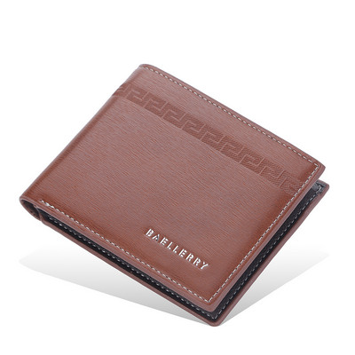 BAELLERRY Novi muški kratki novčanik Modni horizontalni višekartični položaj Stezaljka za novac Tanki dio Otvoreni držač kartice