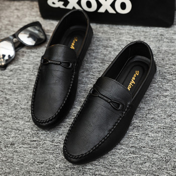 Καλοκαιρινά νέα ανδρικά loafers Άνετα φλατ καθημερινά παπούτσια ανδρικά αναπνέοντα μοκασίνια slip-on μαλακά δερμάτινα παπούτσια οδήγησης 2024