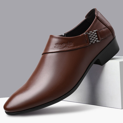 Laisvalaikio verslo avalynė Nauja madinga odinė avalynė, vyriška, vyriška, didelio dydžio, kvėpuojanti avalynė Zapatos Hombre