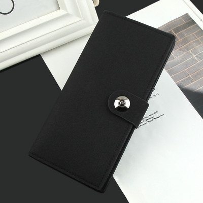 Platneni novčanik Muški dugi novčanici s više kartica Jednostavna torbica za novčiće Držač bankovnih kartica Clutch Photo Clip Dvostruki novčanik Carteras Para Mujer