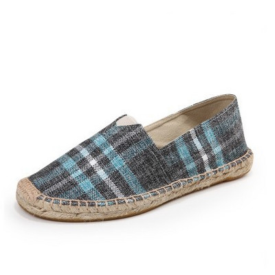 Meeste vabaajajalatsid Suvine linane hingav vabaaja lamedad kingad Unisex Espadrillid Loaferid Lõuendjalatsid Käsiõmblemine Sõidujalatsid