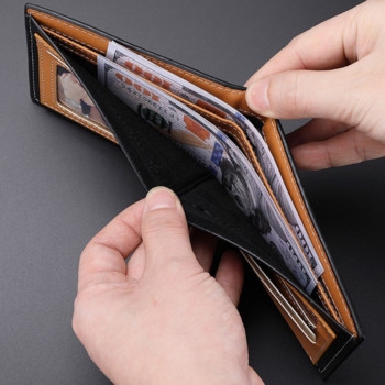 Factory Spot Wholesale New Carbon Fiber Wallet Male Card Package One Ipper Europe and America Horizontal