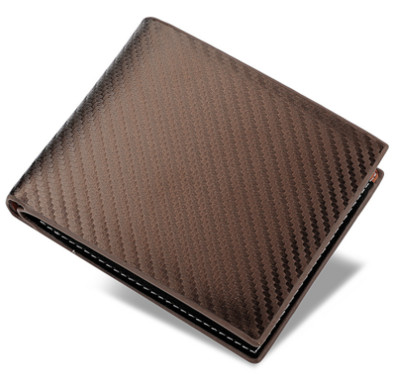 Fabrica Spot En-gros Portofel nou din fibră de carbon Pachet de carduri pentru bărbați One Ipper Europa și America Orizontal