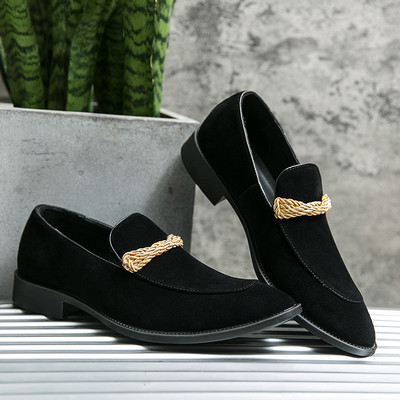 Dizajnerska muška modna muška obuća, obuća od brušene kože, ležerna obuća za vožnju, ravne cipele, mokasine, natikače u grašak za muškarce