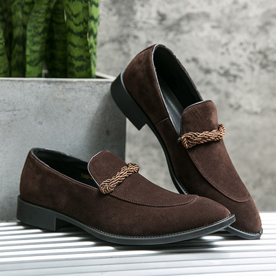 Dizajnerska muška modna muška obuća, obuća od brušene kože, ležerna obuća za vožnju, ravne cipele, mokasine, natikače u grašak za muškarce