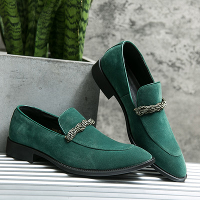 Dizajnerska muška modna muška obuća, obuća od brušene kože, ležerna obuća za vožnju, ravne cipele, mokasine, natikače u grašak za muškarce