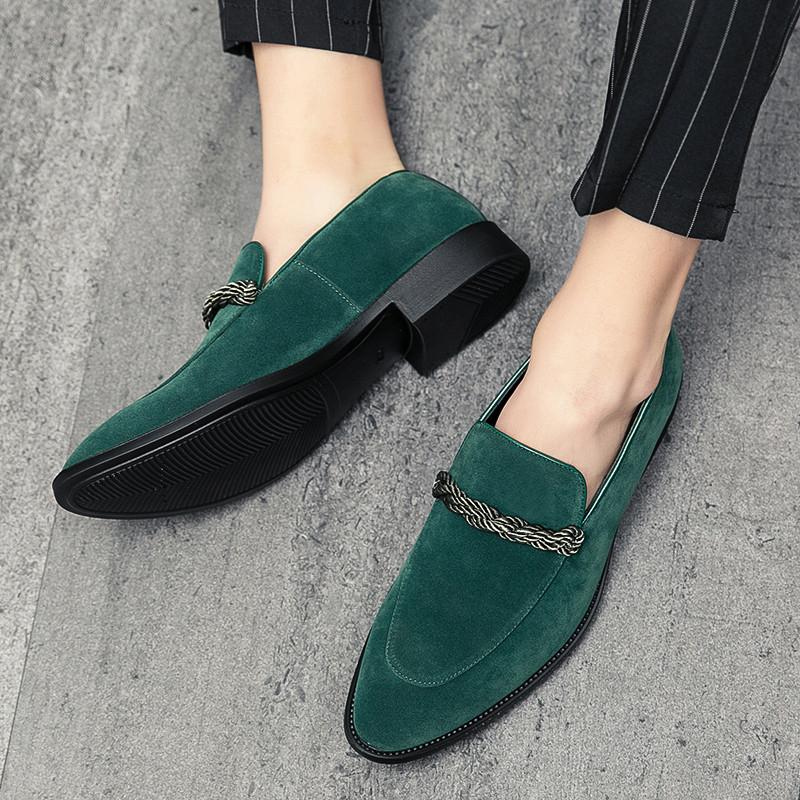 Dizajnerska muška modna muška obuća, obuća od brušene kože, ležerna obuća za vožnju, ravne cipele, mokasine, natikače u grašak za muškarce