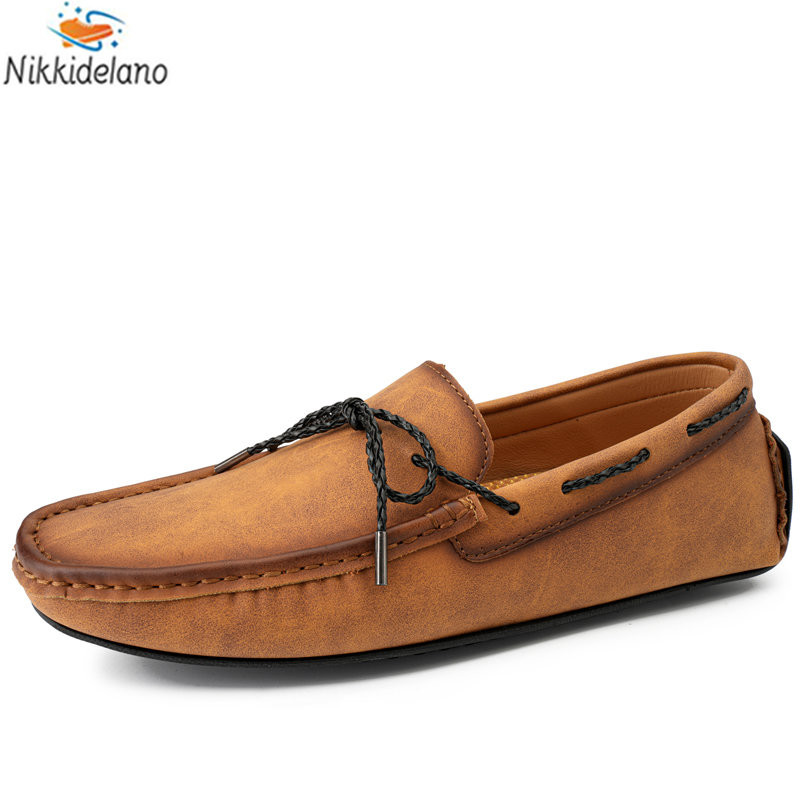 Pantofi de modă pentru bărbați pantofi casual lucrați manual Mocasini pentru bărbați Mocasini scobiți din caracatiță pantofi de șofat pentru bărbați cu respirație plus mărime 49