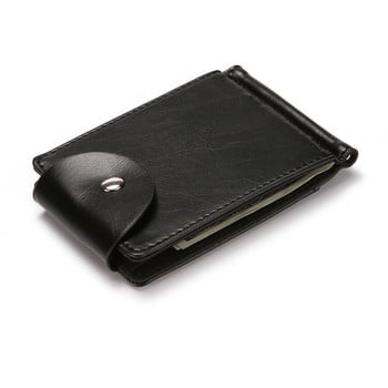 Ανδρικό πορτοφόλι σε στυλ South Korea Money Clip Πορτοφόλι Ultrathin λεπτό πορτοφόλι Mini Hasp Δερμάτινο πορτοφόλι Business ID Θήκη πιστωτικής κάρτας