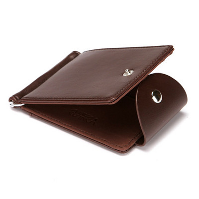 Lõuna-Korea stiilis rahaklamber Meeste rahakott Ultraõhuke rahakott Mini Hasp nahast rahakott Äri-ID krediitkaardi ümbris