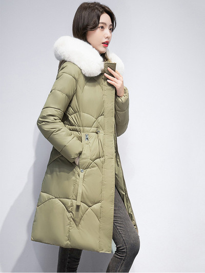 Jachete de puf pentru femei de iarnă 2023, haină ușoară, caldă, ocazională, jachetă puf pentru femei, parka căptușită din bumbac, pardesiu lung cu glugă