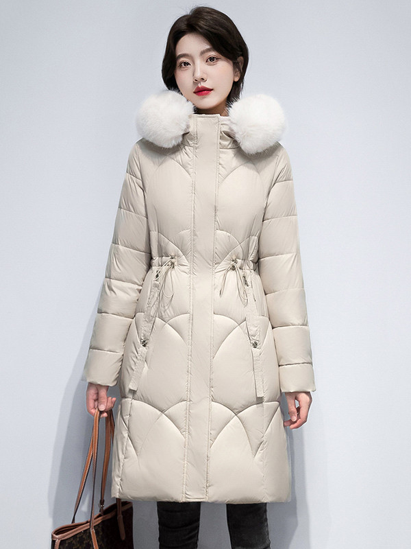 Jachete de puf pentru femei de iarnă 2023, haină ușoară, caldă, ocazională, jachetă puf pentru femei, parka căptușită din bumbac, pardesiu lung cu glugă