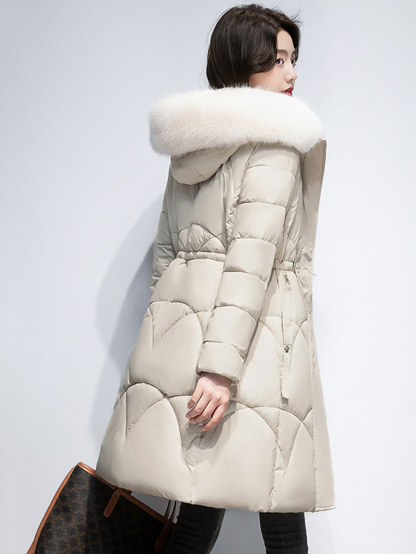 Jachete de puf pentru femei de iarnă 2023, haină ușoară, caldă, ocazională, jachetă puf pentru femei, parka căptușită din bumbac, pardesiu lung cu glugă