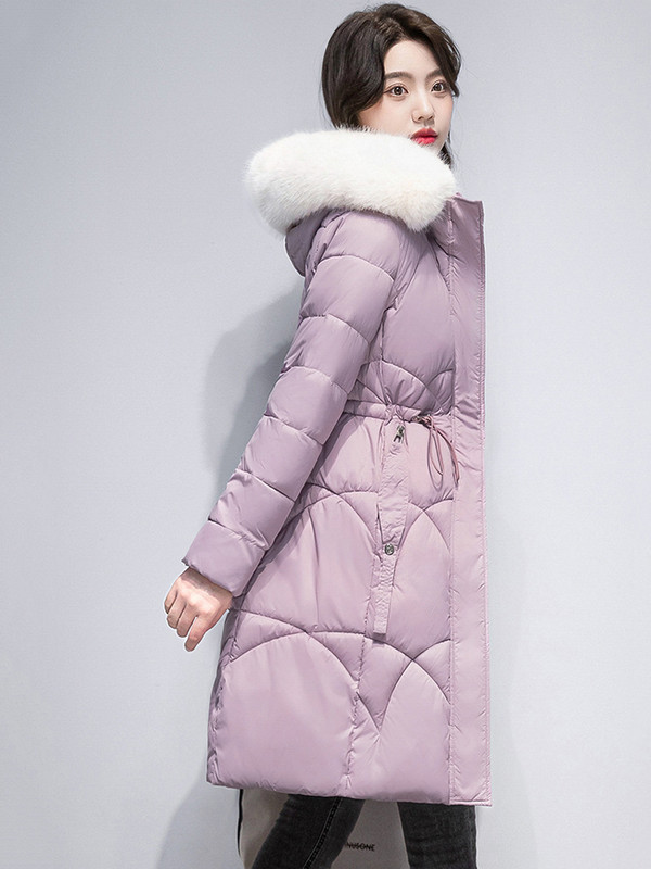 Jachete de puf pentru femei de iarnă 2023, haină ușoară, caldă, ocazională, jachetă puf pentru femei, parka căptușită din bumbac, pardesiu lung cu glugă
