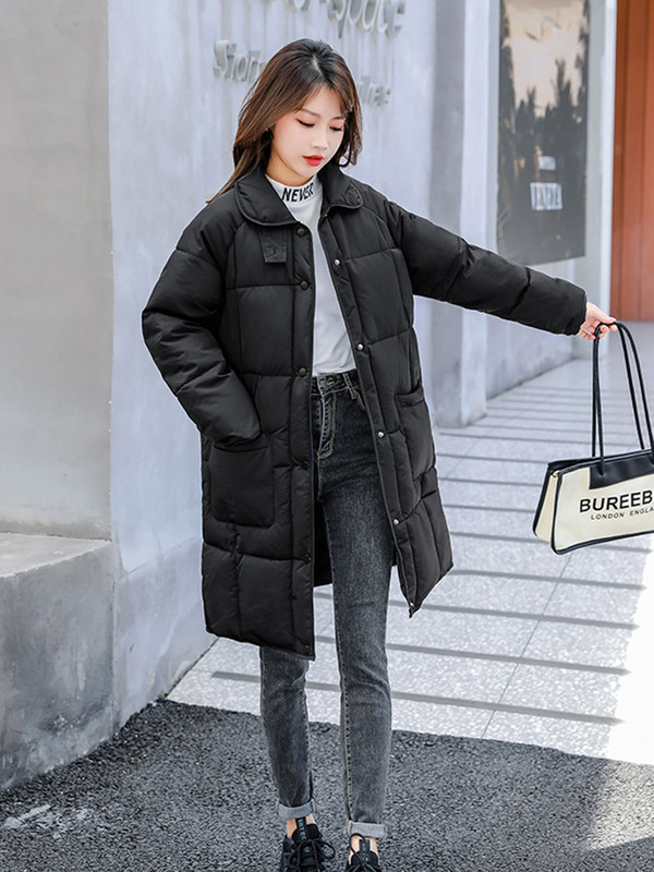 Parka lungă cu glugă de iarnă 2023, pentru femei, cu puf groasă, din bumbac, căptușită, pentru femei, ocazional, jachetă pufă, supradimensionată, rezistentă la vânt