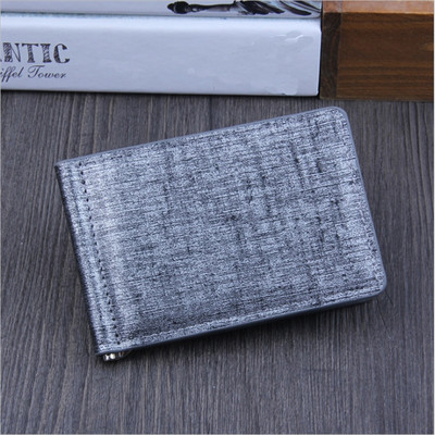 Portofel din piele de afaceri dublu pentru bărbați, marcă de lux, celebru identitate, card de credit, carduri de vizită, portofel, agrafe magice pentru bani, poșta pentru bani