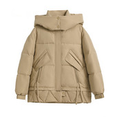 2023. Zimski kaput s kapuljačom Ženske donje jakne Ultra lagani topli ležerni kaput Ženska pufer jakna Prevelika pamučna gornja odjeća