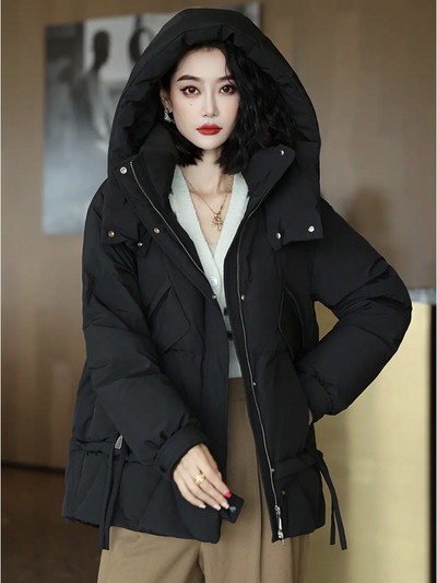 2023. Zimski kaput s kapuljačom Ženske donje jakne Ultra lagani topli ležerni kaput Ženska pufer jakna Prevelika pamučna gornja odjeća