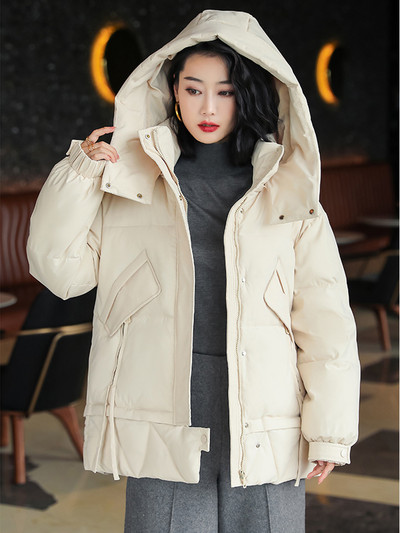 2023. Zimski kaput s kapuljačom Ženske donje jakne Ultra lagani topli ležerni kaput Ženska pufer jakna Prevelika pamučna gornja odjeća