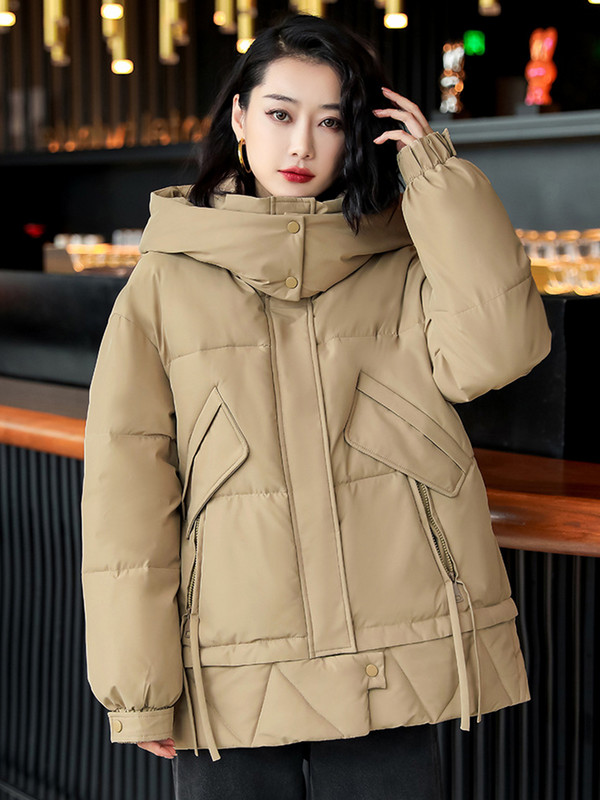 2023. Zimski kaput s kapuljačom Ženske donje jakne Ultra lagani topli ležerni kaput Ženska pufer jakna Prevelika pamučna gornja odjeća