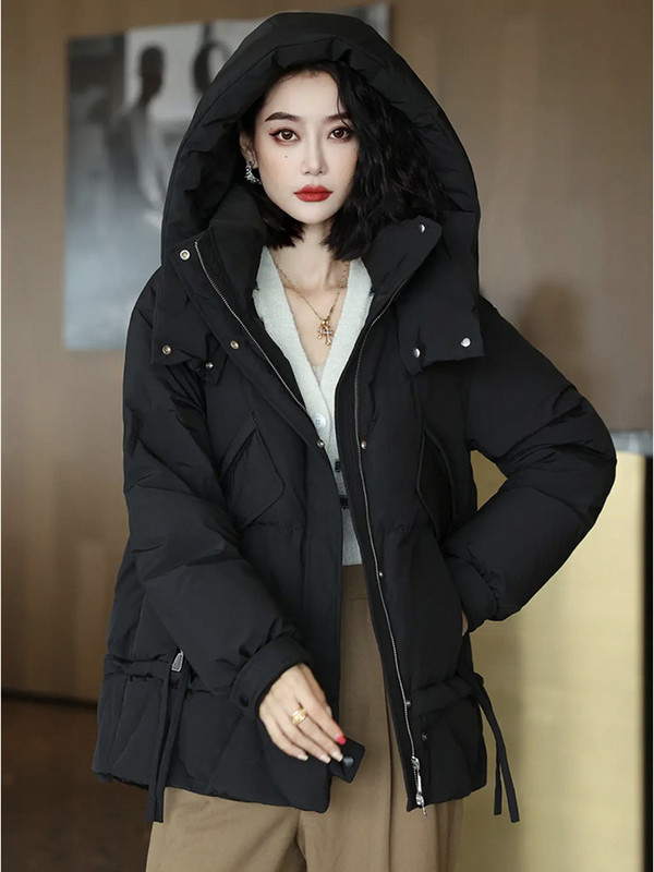 2023. Zimski kaput s kapuljačom Ženske donje jakne Ultra lagani topli ležerni kaput Ženska pufer jakna Prevelika pamučna gornja odjeća