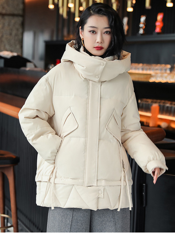 2023. Zimski kaput s kapuljačom Ženske donje jakne Ultra lagani topli ležerni kaput Ženska pufer jakna Prevelika pamučna gornja odjeća