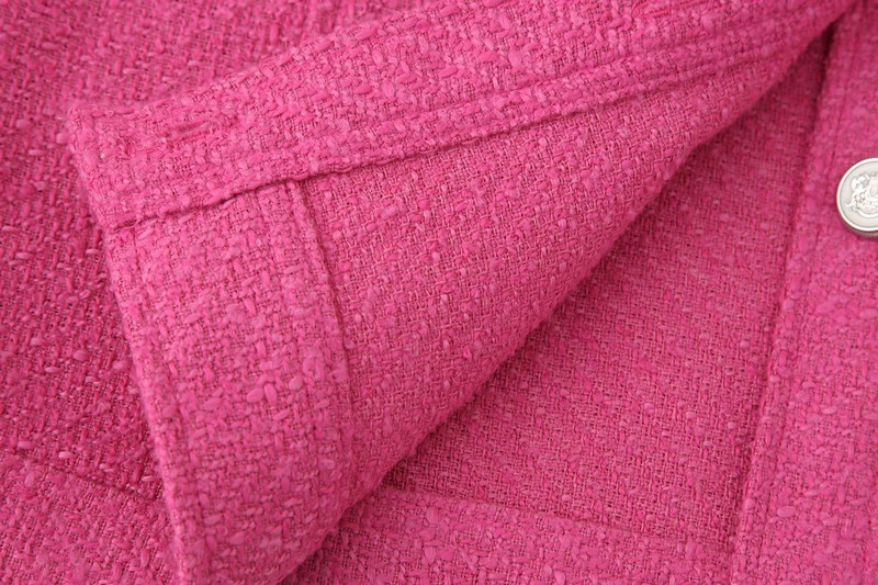 Jesen Zimski kaput Ženska korejska vintage jakna od tvida Visokokvalitetna mala mirisna patchwork elegantna kratka vunena vanjska odjeća