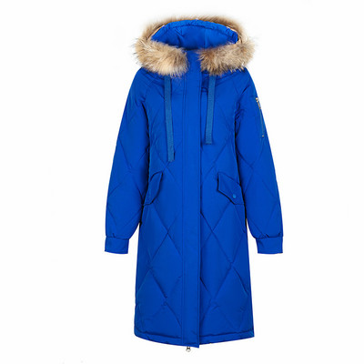 Dugačka jakna s velikim krznenim ovratnikom i snježnim kaputom Ženska modna deblja zimska jakna s kapuljačom 2023. Ženska topla gornja odjeća otporna na vjetar