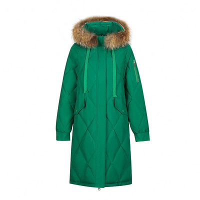 Dugačka jakna s velikim krznenim ovratnikom i snježnim kaputom Ženska modna deblja zimska jakna s kapuljačom 2023. Ženska topla gornja odjeća otporna na vjetar