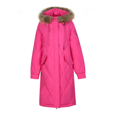 Dugačka jakna s velikim krznenim ovratnikom i snježnim kaputom Ženska modna deblja zimska jakna s kapuljačom 2023. Ženska topla gornja odjeća otporna na vjetar