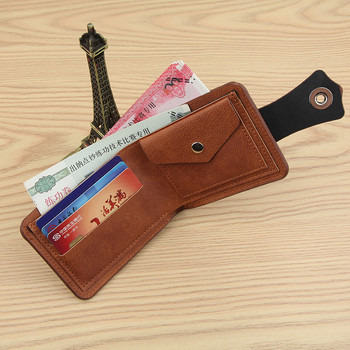Δερμάτινο πορτοφόλι PU για άνδρες Πορτοφόλια με κοντό πορτοφόλι Θήκη πιστωτικής κάρτας Τσάντες τσάντες με κέρματα Τσάντα Hasp Μικρό πορτοφόλι Billetera Hombre