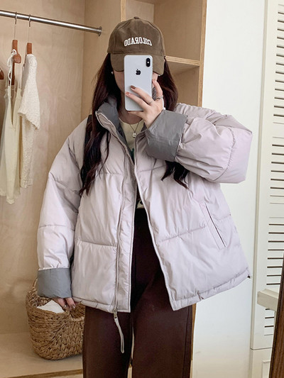 2023, nou, groasă, caldă, parkas, jachetă puf pentru femei, largi ultra ușoară, jachetă din bumbac căptușită, haine, pardesiu pentru femei