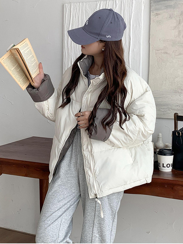 2023, nou, groasă, caldă, parkas, jachetă puf pentru femei, largi ultra ușoară, jachetă din bumbac căptușită, haine, pardesiu pentru femei