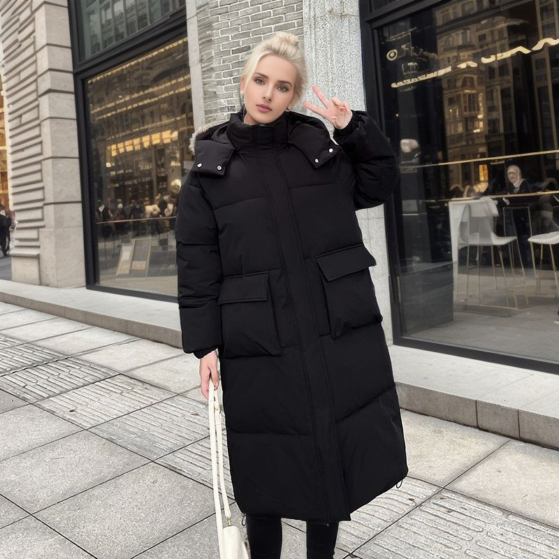 Palton de iarnă pentru femei, toamnă iarnă 2023, noua modă coreeană, parka supradimensionată, ocazională, cu glugă