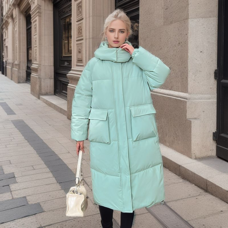 Palton de iarnă pentru femei, toamnă iarnă 2023, noua modă coreeană, parka supradimensionată, ocazională, cu glugă