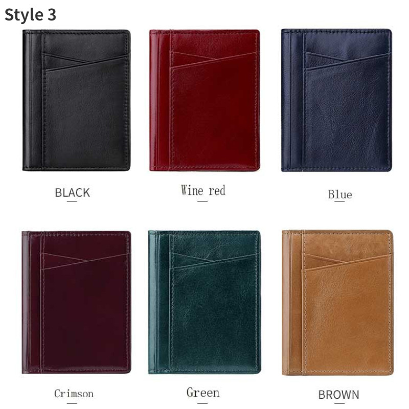 2023 Portofel din bărbați din piele naturală cu fermoar mic Portofele scurte pentru bărbați Suport carduri de credit Poșetă pentru monede 