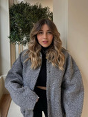 KBAT 2023 Naujos moteriškos beisbolo striukės šiltos paltai, didelės kišenės, užtrauktuku, laisva bomber striukė, negabaritinis apatinis paltas, moteriškas viršutinis drabužis