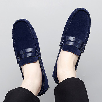 Ανδρικά παπούτσια Casual Μόδα Ανδρικά Γυναικεία Παπούτσια Συνονθύλευμα Comfy Suede Δερμάτινα Loafers Μοκασίνια Slip on Ανδρικά Flat Ανδρικά παπούτσια οδήγησης