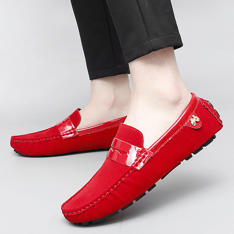 Muške ležerne cipele Modne muške ženske cipele Patchwork udobne antilop kožne mokasine natikače Muške ravne cipele Muške cipele za vožnju