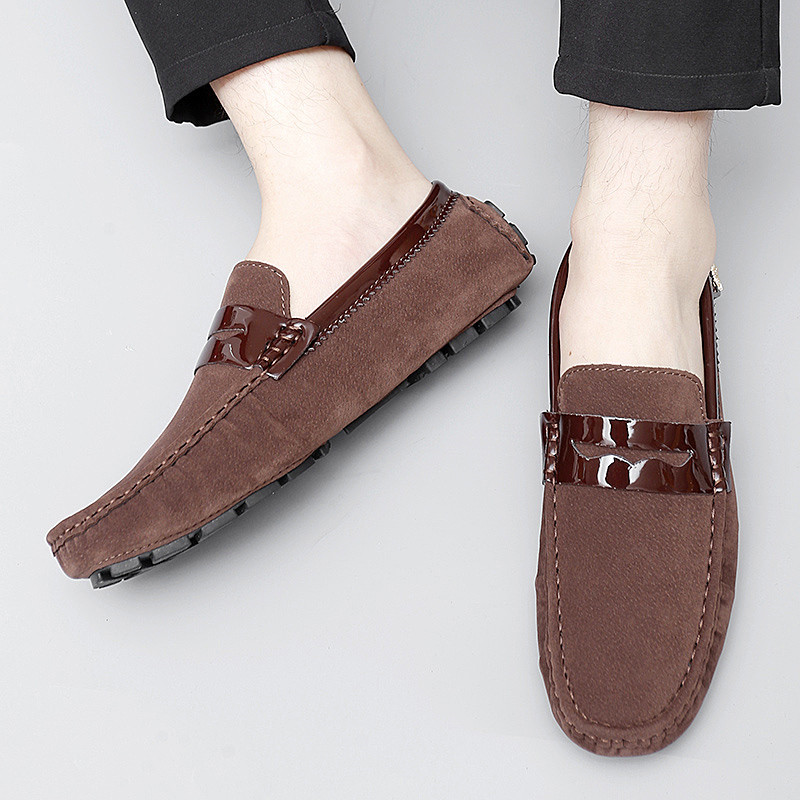 Muške ležerne cipele Modne muške ženske cipele Patchwork udobne antilop kožne mokasine natikače Muške ravne cipele Muške cipele za vožnju