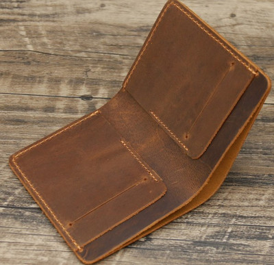 Modni muški novčanik od kože Retro ručno rađen novčanik za muškarce Izdržljiva torbica od kože za muškarce Novčanik za novčiće