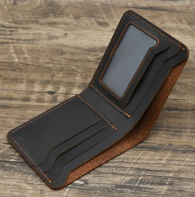 Modni muški novčanik od kože Retro ručno rađen novčanik za muškarce Izdržljiva torbica od kože za muškarce Novčanik za novčiće