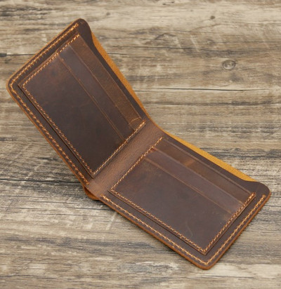 Modni muški novčanik od kože Retro ručno rađen novčanik za muškarce Izdržljiva torbica od kože za muškarce Novčanik za novčiće