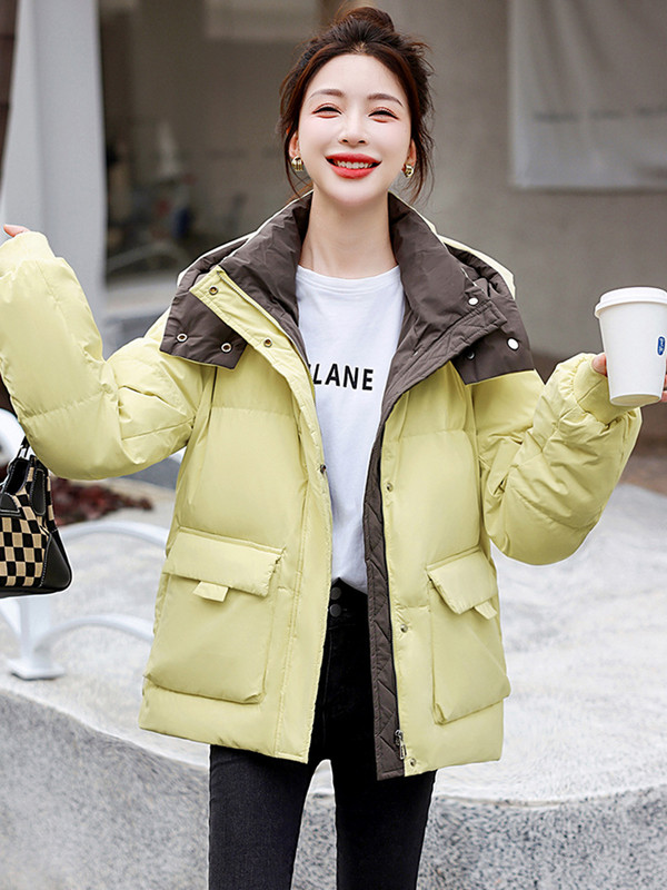 Novi zimski ženski kaput 2023. Pamučno podstavljena parka jakna Ležerna debela topla kaput s kapuljačom Ženska zimska jakna Široka gornja odjeća