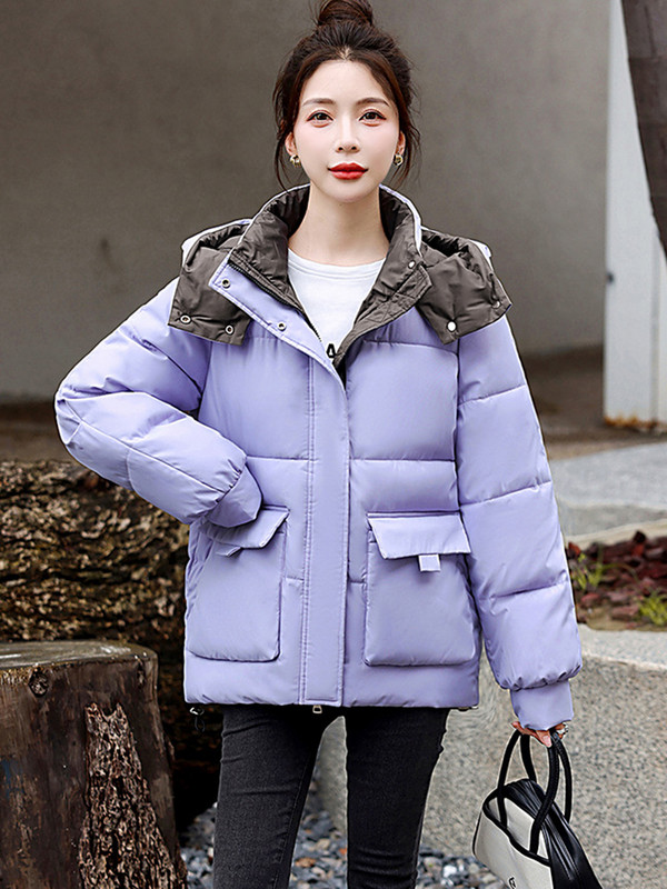 Novi zimski ženski kaput 2023. Pamučno podstavljena parka jakna Ležerna debela topla kaput s kapuljačom Ženska zimska jakna Široka gornja odjeća