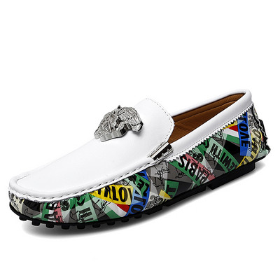 koža Plus Veličina 35~47 Muški dizajner Ured Ležerna vožnja Dječaci Luksuzne mokasine Poslovne mokasinke Za muškarce Žene